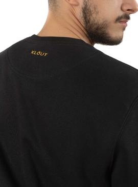 Sweatshirt Klout Basic Schwarz für Herren