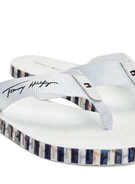 Flip flops Tommy Hilfiger Monogram Weiss Damen