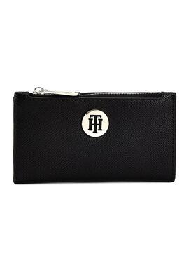 Geldbörse Tommy Hilfiger Honey Schlank Schwarz für Damen