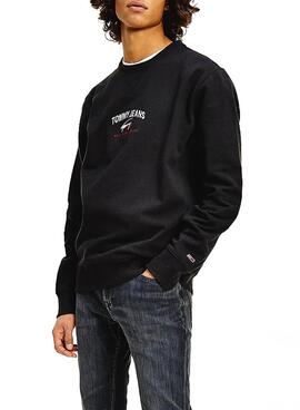 Sweatshirt Tommy Jeans Timeless Schwarz für Herren