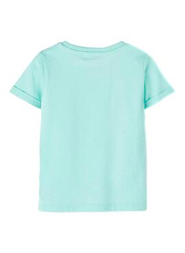 T-Shirt Name It Fictor Blau Claro für Junge