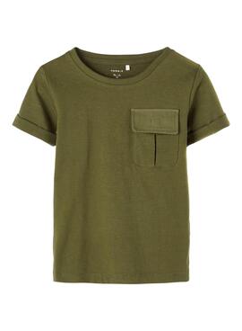 T-Shirt Name It Fictor Grün Oscuro für Junge
