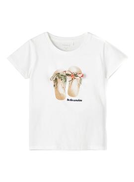 T-Shirt Name It Fisummer Weiss für Mädchen