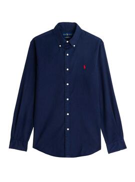 Hemd Polo Ralph Lauren Basic Blau für Herren