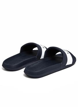 Flip flops Lacoste Croco Slide Marineblau Herren