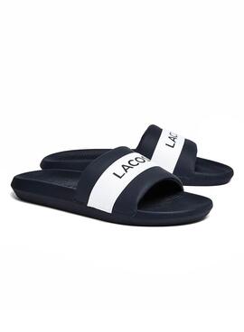 Flip flops Lacoste Croco Slide Marineblau Herren