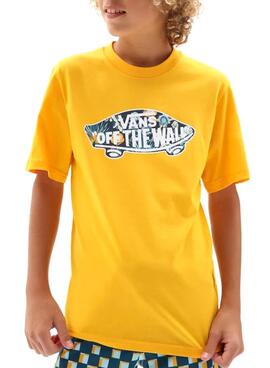 T-Shirt Vans OTW Logo Fill Sie Gelb für Junge