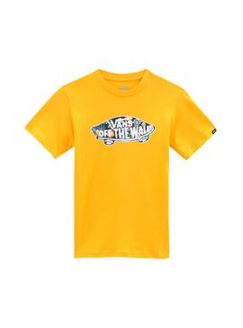 T-Shirt Vans OTW Logo Fill Sie Gelb für Junge