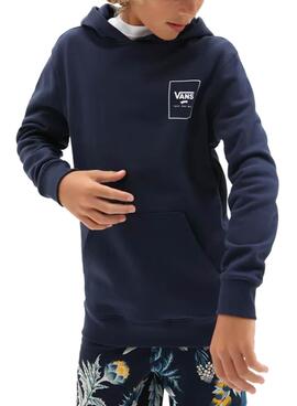 Sweatshirt Vans Print Box Marineblau für Junge
