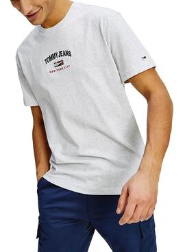 T-Shirt Tommy Jeans Timeless Grau für Herren