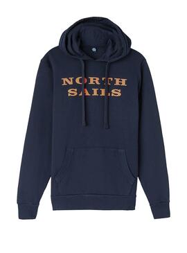 Sweatshirt North Sails Hooded Marineblau Herren