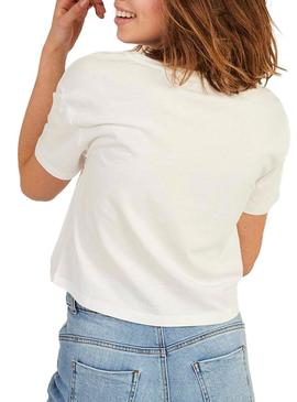 T-Shirt Naf Naf Mit Abbildung Weiss für Damen