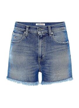 Short Tommy Jeans Hotpant Denim Blau für Damen