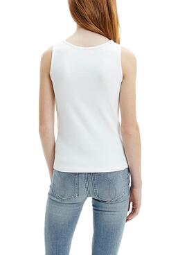 T-Shirt Calvin Klein Repeat Weiss für Mädchen