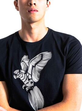 T-Shirt Antony Morato Rubber 3D Marineblau Herren