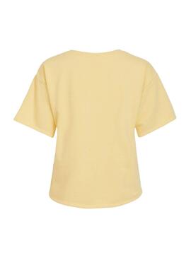 T-Shirt Vila Vinami Boat Gelb für Damen