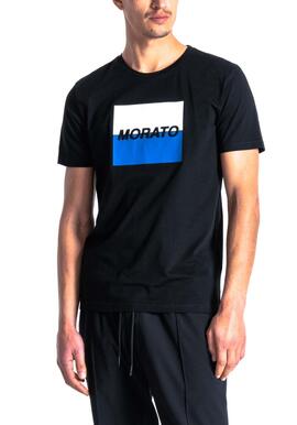 T-Shirt Antony Morato Logo Print Schwarz Herren