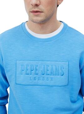 Sweatshirt Pepe Jeans Hugh Blau für Herren