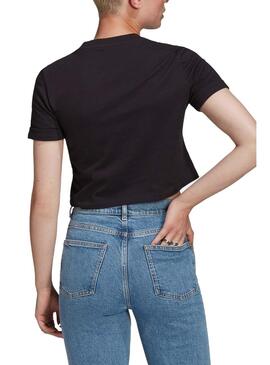 T-Shirt Adidas Crop Schwarz für Damen