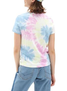 T-Shirt Vans Spiraling Wash Multicolor Damen