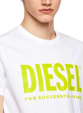 T-Shirt Diesel T-DIEGO-LOGO Weiss für Herren
