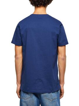 T-Shirt Diesel T-DIEGO-LOGO Blau für Herren