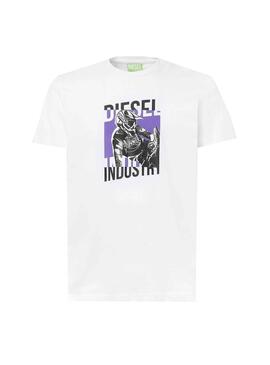 T-Shirt Diesel T-DIEGOS Weiss für Herren