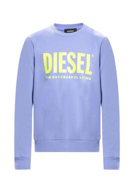 Sweatshirt Diesel S-GIR-DIVISION Lila für Herren