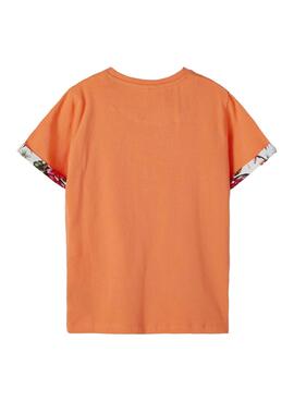 T-Shirt Name It Fangem Orange für Junge