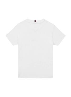 T-Shirt Tommy Hilfiger Logo Weiss für Junge