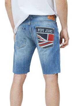 Bermuda Pepe Jeans Stanley Blau Claro für Herren