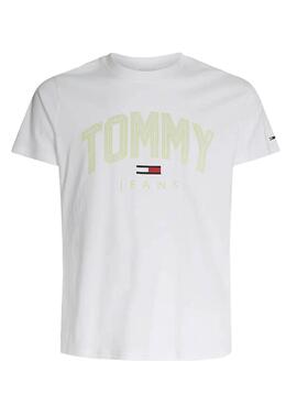 T-Shirt Tommy Jeans Shadow Weiss für Herren