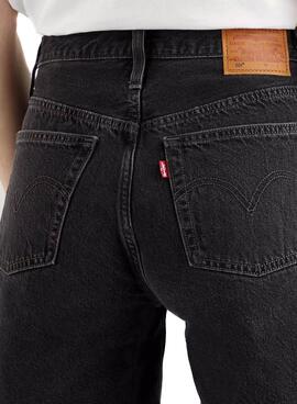 Bermuda Levis 501 Mid Schwarz für Damen
