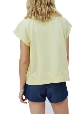 T-Shirt Pepe Jeans Gala Gelb für Damen
