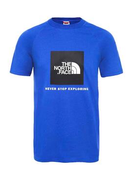 T-Shirt The North Face Red Box Blau für Herren