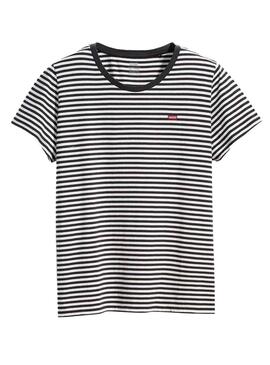 T-Shirt Levis Perfect Tee Schwarz für Damen