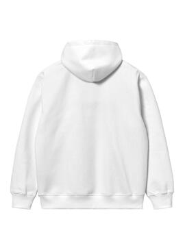 Sweatshirt Carhartt Hooded Sweat Weiss Herren